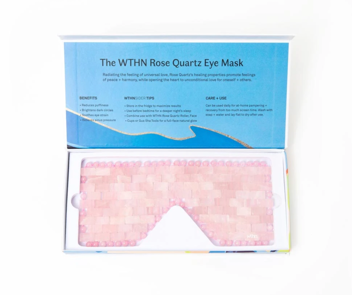 withn Rose Quartz Eye Mask
