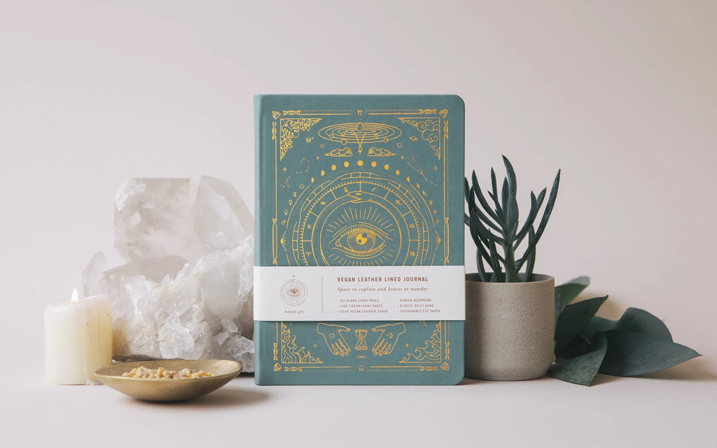 MOI Vegan Leather Journal - Lined